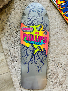 BLEMISHED: Jeff Phillips BREAKOUT GLITTER & NEON, ONE-OF-A-KIND, HAND PAINTED Deck (1 of 1)