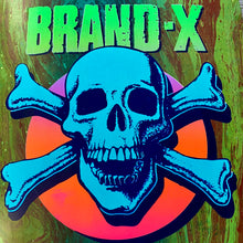 Load image into Gallery viewer, Knucklehead FLUORESCENT &amp; GLOW IN DARK &amp; FLOCKED Hammerhead Deck 10.6&quot;x31&quot; HAND-PAINTED (1 of 1)
