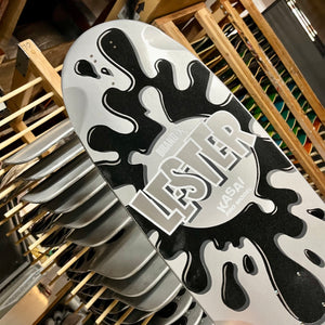 Lester Kasai 10”x30” HAND-PAINTED, METALLIC & FLOCKED AUTOGRAPHED Limited Edition Deck (1 of 20)