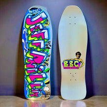Load image into Gallery viewer, Jeff Phillips GRAFFITI Limited Edition, Metallic Silver Flake HAND-PAINTED BBC Deck (1 of 2)
