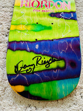 Load image into Gallery viewer, Denny Riordon Stick Man FREESTYLE ONE OF A KIND Deck 7.3” x 27.75” HAND PAINTED &amp; AUTOGRAPHED (1 of 1)
