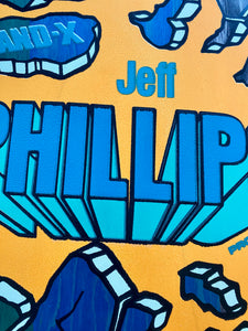 BLEMISHED: Jeff Phillips BREAKOUT GLOW-IN-THE-DARK, ONE-OF-A-KIND, HAND PAINTED Decks (1 of 1)