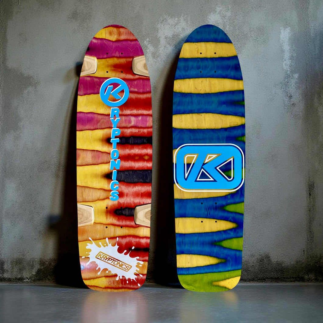 Kryptonics ONE-OF-A-KIND & HAND-PAINTED CRUISER Deck or Complete 8.5”x31” (1 of 1)