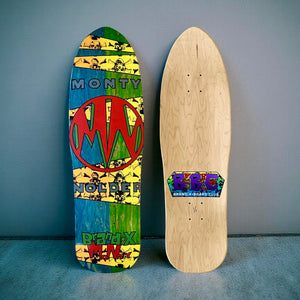 WAFFLE EVENT TICKET: BBC Monty Nolder Mini Deck 9.5”x32” HAND-PAINTED (8-28-25)