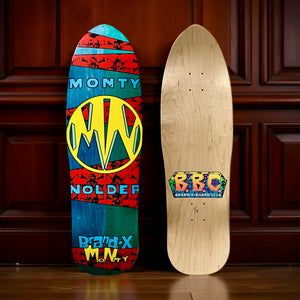 Monty Nolder BBC LIMITED EDITION Deck 9.5"x32" HAND PAINTED (1 of 4)