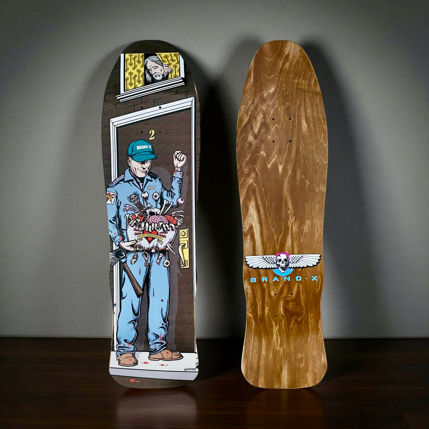 Ed Gein 2 SWEEPER 9”x33” Deck – Brand-X Skateboards