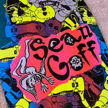 Load image into Gallery viewer, WAFFLE EVENT TICKET: Sean Goff Baby Skater Deck 10&quot;x30.25&quot; HAND PAINTED (1 of 2)
