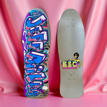 Load image into Gallery viewer, Jeff Phillips GRAFFITI Ultra Limited Edition, Metallic Silver HAND-PAINTED BBC Deck (1 of 2)
