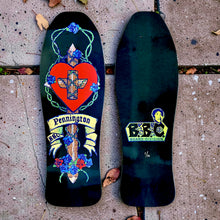 Load image into Gallery viewer, Bryan Pennington BBC GLOW-IN-DARK Crucifix HAND-PAINTED, LIMITED-EDITION Deck 10.3" x30.5" (1 of 10)
