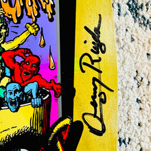 Load image into Gallery viewer, Denny Riordon Men-in-the-Head ONE OF A KIND 10.6”x32” HAND-PAINTED &amp; AUTOGRAPHED Deck (1 of )

