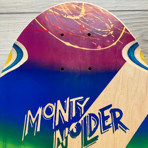 WAFFLE EVENT TICKET: Monty Nolder ONE OF A KIND, HAND-PAINTED & AUTOGRAPHED Deck 10"x30" (12/3/24)