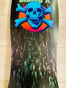 Knucklehead ONE-OF-A-KIND, FLUORESCENT & GLOW IN DARK Hammerhead Deck 10.6"x31" HAND-PAINTED (1 of 1)