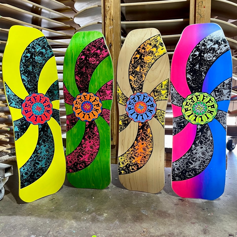 ク*ン様 JEFF PHILLIPSジェフ フィリップス スケボー　デッキ 劇レ Jeff Phillips SPIRAL Limited Edition, HAND-PAINTED BBC Deck (1 of
