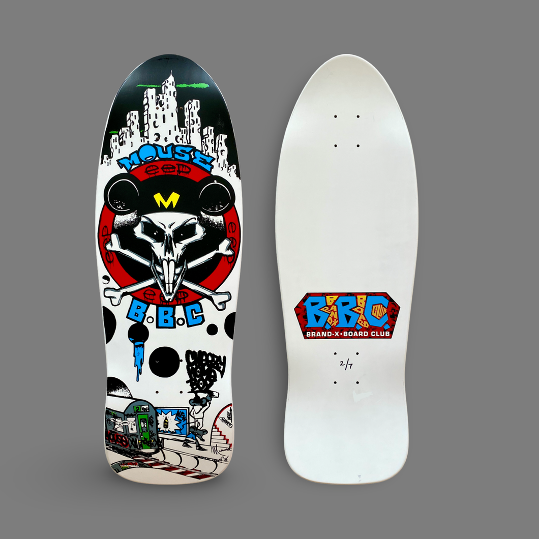 BBC Jamie Mosberg Mouse Skull 10.3”x31” HAND-PAINTED, LIMITED EDITION & AUTOGRAPHED (1 of 7)