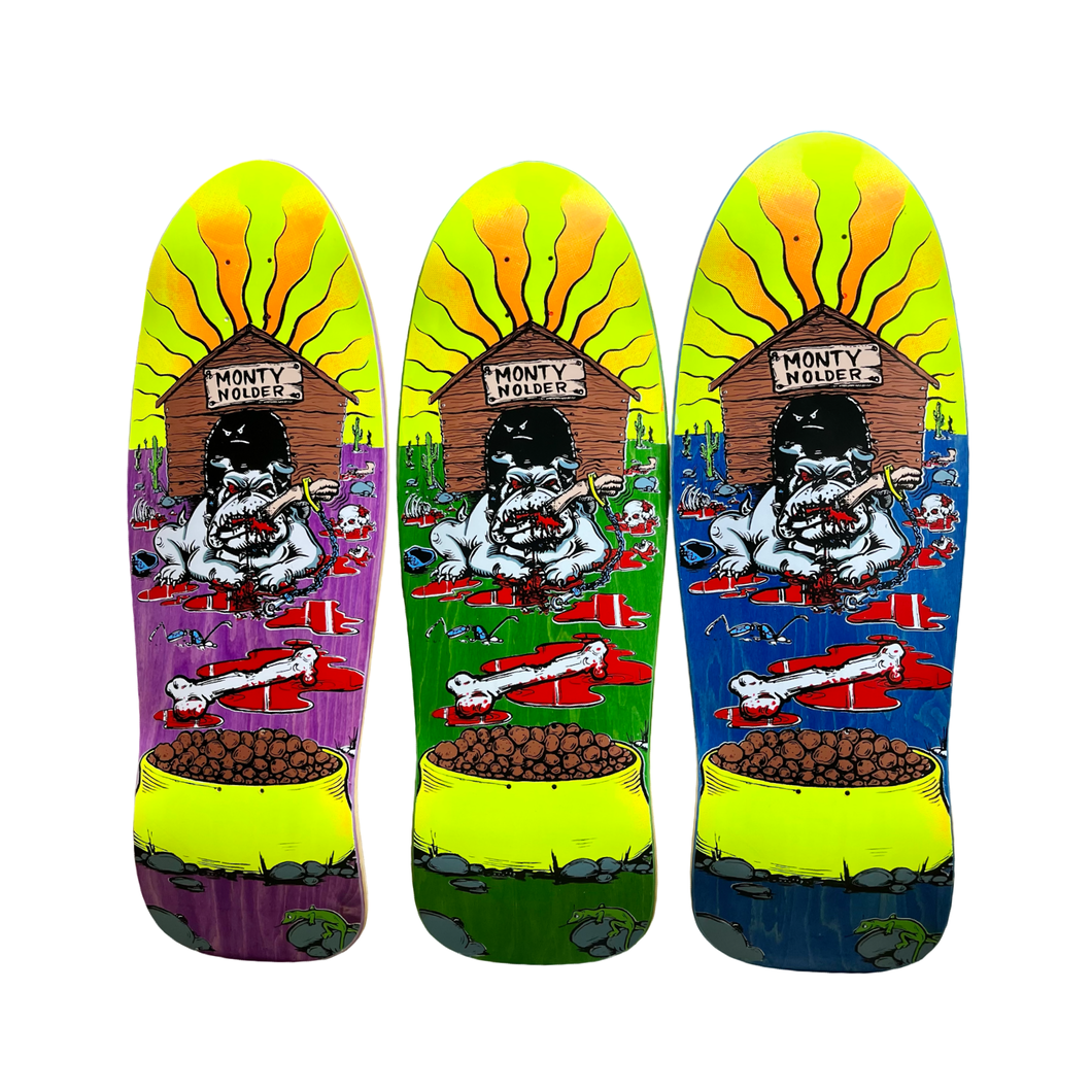 BBC Monty Nolder Bulldog #2 Limited Edition Deck 10.25”x31” HAND-PAINTED (PRE-ORDER, JULY)