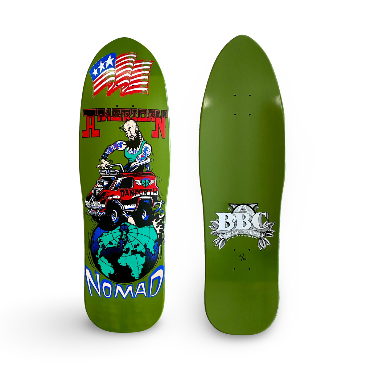 Bill Danforth Nomad Van BBC Limited Edition, Deck 9.5"x32" HAND-PAINTE ...