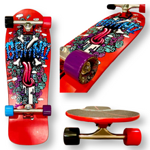 Load image into Gallery viewer, Riot Stick COMPLETE SKATEBOARD 10&quot;x30.25&quot; HAND PAINTED (PRE-ORDER, DECEMBER)
