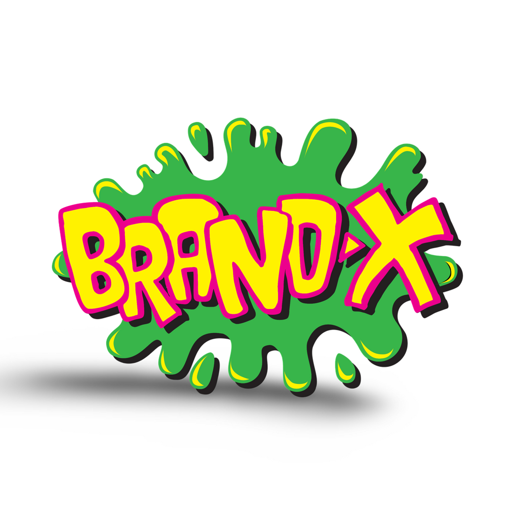 Brand-X Splat Sticker 3.2”