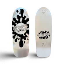 Load image into Gallery viewer, Lester Kasai 10”x30” HAND-PAINTED, METALLIC &amp; FLOCKED AUTOGRAPHED Limited Edition Deck (1 of 20)
