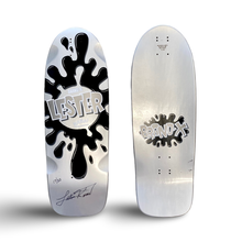 Load image into Gallery viewer, Lester Kasai 10”x30” HAND-PAINTED, METALLIC &amp; FLOCKED AUTOGRAPHED Limited Edition Deck (1 of 20)
