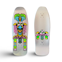 Load image into Gallery viewer, Monty Nolder TOTEM 10”x30.25” HAND PAINTED SILVER METALLIC Deck ULTRA LIMITED EDITION (1 of 25)
