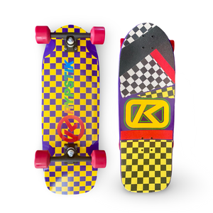 Krypstik Checkerboard 10"x30” HAND PAINTED (1 of 3) COMPLETE