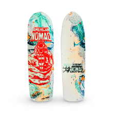 Load image into Gallery viewer, Nomad Gun X-Terrain ONE-OF-A-KIND Deck 9.4”x34" HYDRODIPPED &amp; HAND-PAINTED &amp; AUTOGRAPHED(1 of 1)
