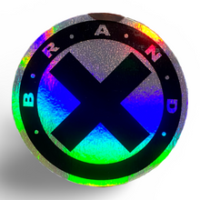 Load image into Gallery viewer, Circle-X HOLOGRAPHIC Sticker 3”
