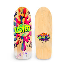 Load image into Gallery viewer, Lester Kasai 10”x30” HAND-PAINTED &amp; AUTOGRAPHED Deck (1 of 10)
