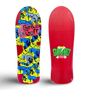 Sean Goff Baby Skater RED Deck 10"x30.25" HAND PAINTED (1 of 7)