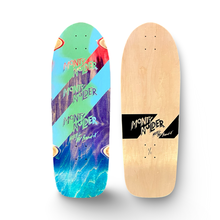 Load image into Gallery viewer, WAFFLE EVENT TICKET: Monty Nolder Stripe Deck 10”x30” HAND-PAINTED &amp; AUTOGRAPHED (1 of 1)
