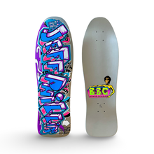 Load image into Gallery viewer, Jeff Phillips GRAFFITI Ultra Limited Edition, Metallic Silver HAND-PAINTED BBC Deck (1 of 2)
