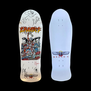 Exodus Band Deck 10.25”x31” AUTOGRAPHED BY ALL 5 BAND MEMBERS