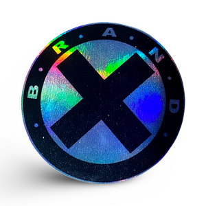 Circle-X HOLOGRAPHIC Sticker 3”