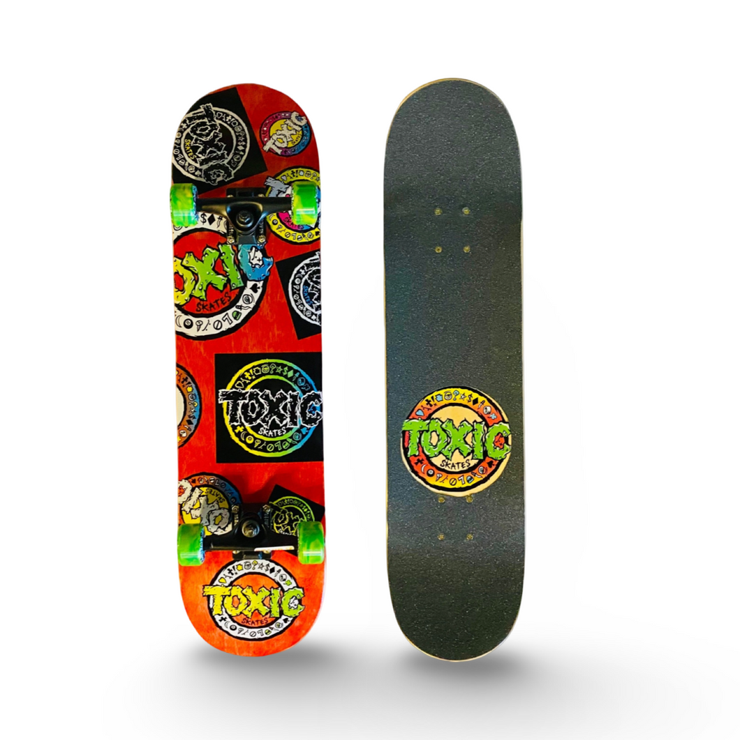 Toxic Team Pop COMPLETE SKATEBOARD