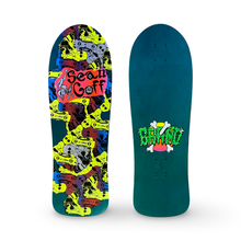 Load image into Gallery viewer, WAFFLE EVENT TICKET: Sean Goff Baby Skater Deck 10&quot;x30.25&quot; HAND PAINTED (1 of 2)
