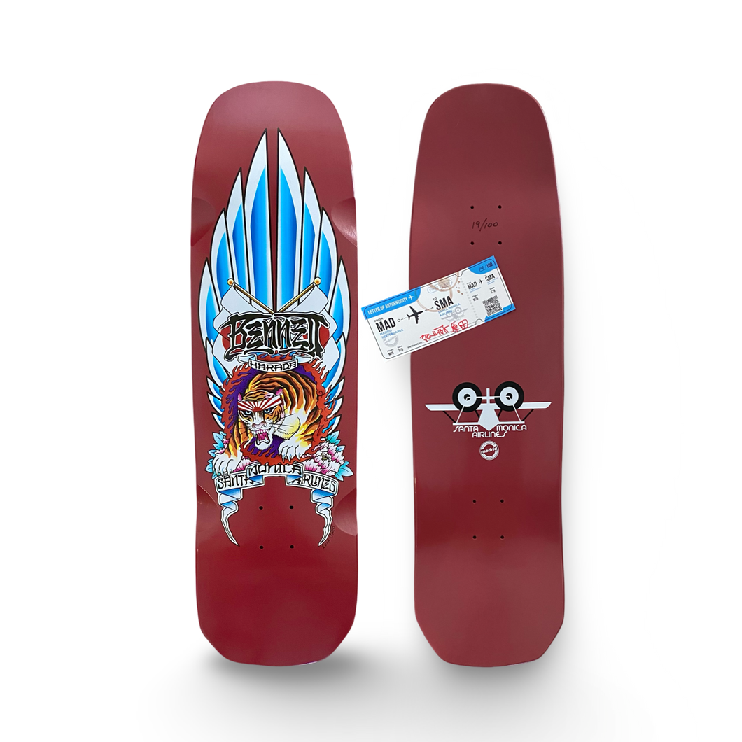 SMA Benntt Harada Limited Edition 11”x33” Deck (1 of 100 with autographed certificate of authenticity)