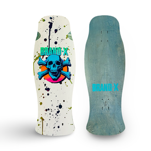 Knucklehead ONE-OF-A-KIND, FLUORESCENT & GLOW IN DARK Hammerhead Deck 10.6"x31" HAND-PAINTED (1 of 1)