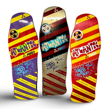 Load image into Gallery viewer, Atlantic Skates 50th Anniversary Commemorative Deck 10"x30.25" HAND-PAINTED (1 of 10)
