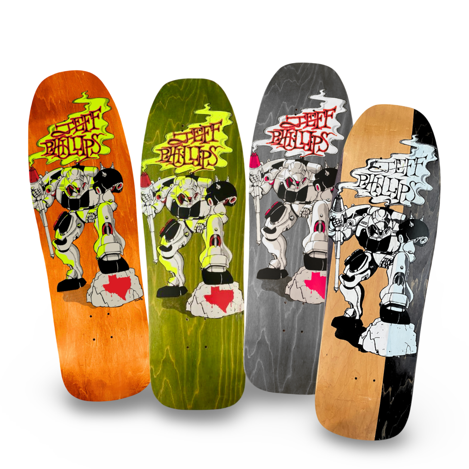 アーティストリー　ユースエクセンド Jeff Phillips Gundam Limited Edition, HAND PAINTED BBC Deck (1 of