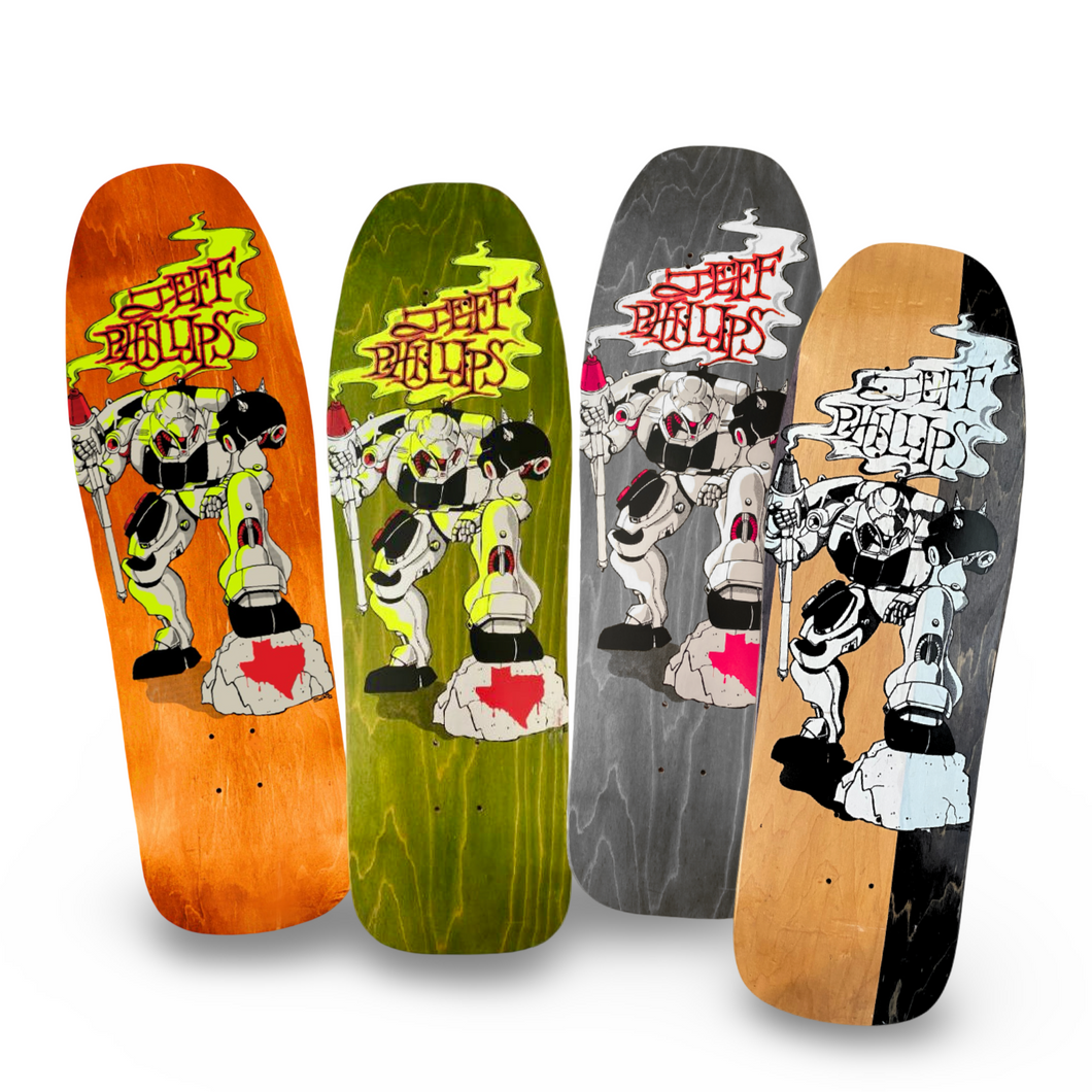 Jeff Phillips Gundam Limited Edition, HAND PAINTED BBC Deck (1 of 100) (PRE-ORDER, MARCH)