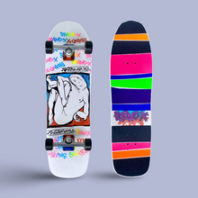 Load image into Gallery viewer, Sigafoos Demon 9.1”x32.5” HAND-PAINTED Complete Skateboard
