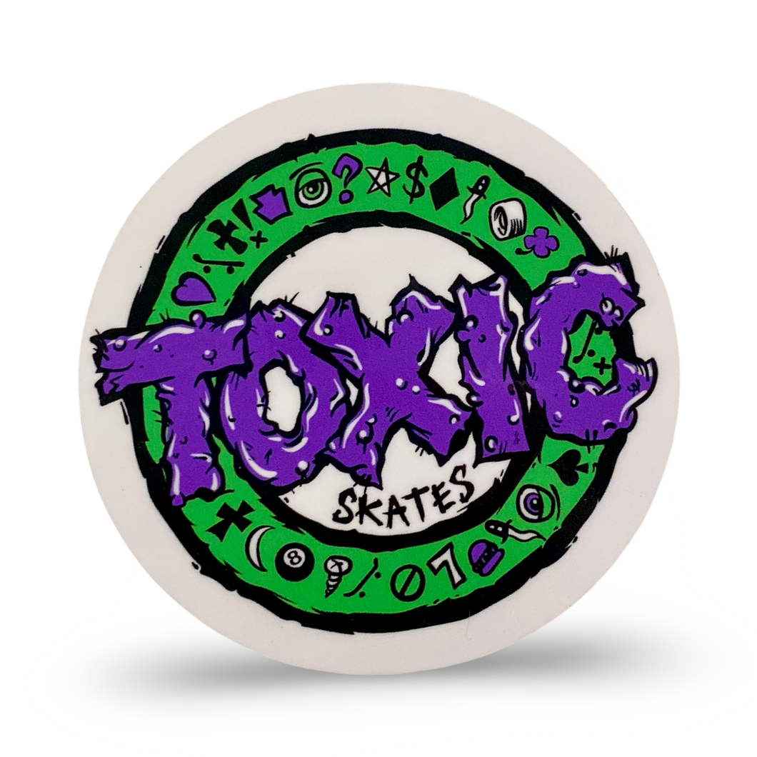 Toxic Logo Sticker 3”