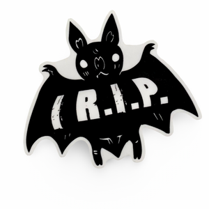 I R.I.P. Bat Sticker 3”