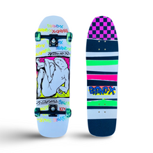 Load image into Gallery viewer, Sigafoos Demon 9.1”x32.5” HAND-PAINTED Complete Skateboard
