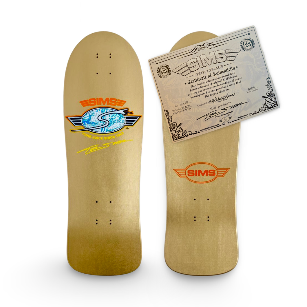 Sims Collectors’ Deck HAND-PAINTED (1 of 50) with CERTIFICATE of AUTHENTICITY