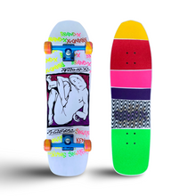 Load image into Gallery viewer, Sigafoos Demon 9.1”x32.5” HAND-PAINTED Complete Skateboard
