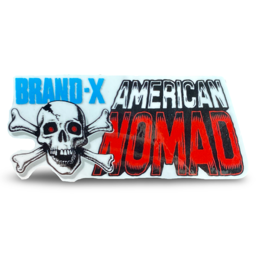 Brand-X-American Nomad Sticker 3”