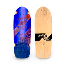 Load image into Gallery viewer, Monty Nolder Stripes ONE OF A KIND, HAND-PAINTED &amp; AUTOGRPAHED Deck 10"x30" (1 of 1)
