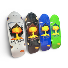 Load image into Gallery viewer, Too Late To Skate Pig Deck 10”x30” HAND-PAINTED
